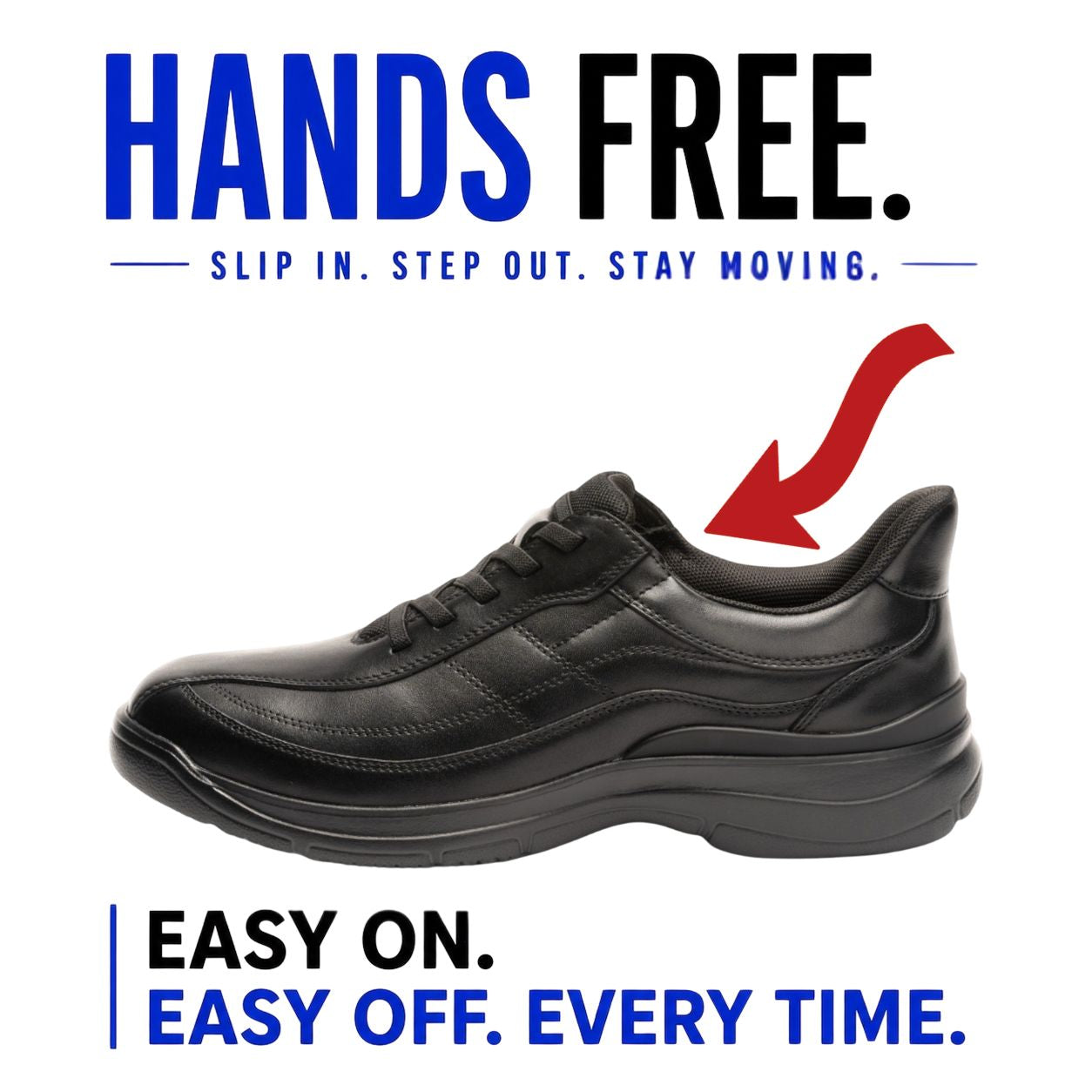 Hands-Free Leather Lace-Up | DR8024