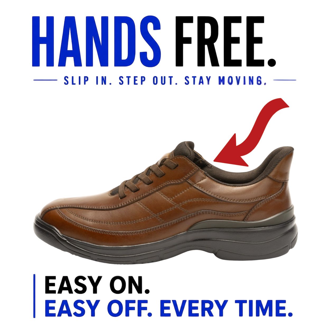 Hands-Free Leather Lace-Up | DR8024