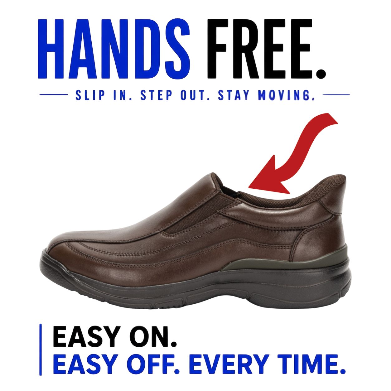 Hands-Free Leather Slip-On | DR8025