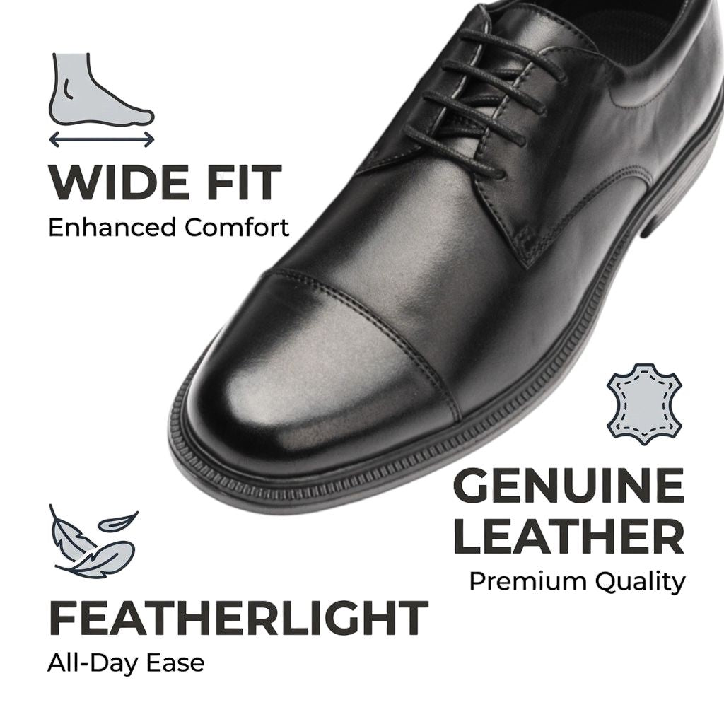 Extra Wide Fit (6E) Leather Straight Tip | DR6047_6E
