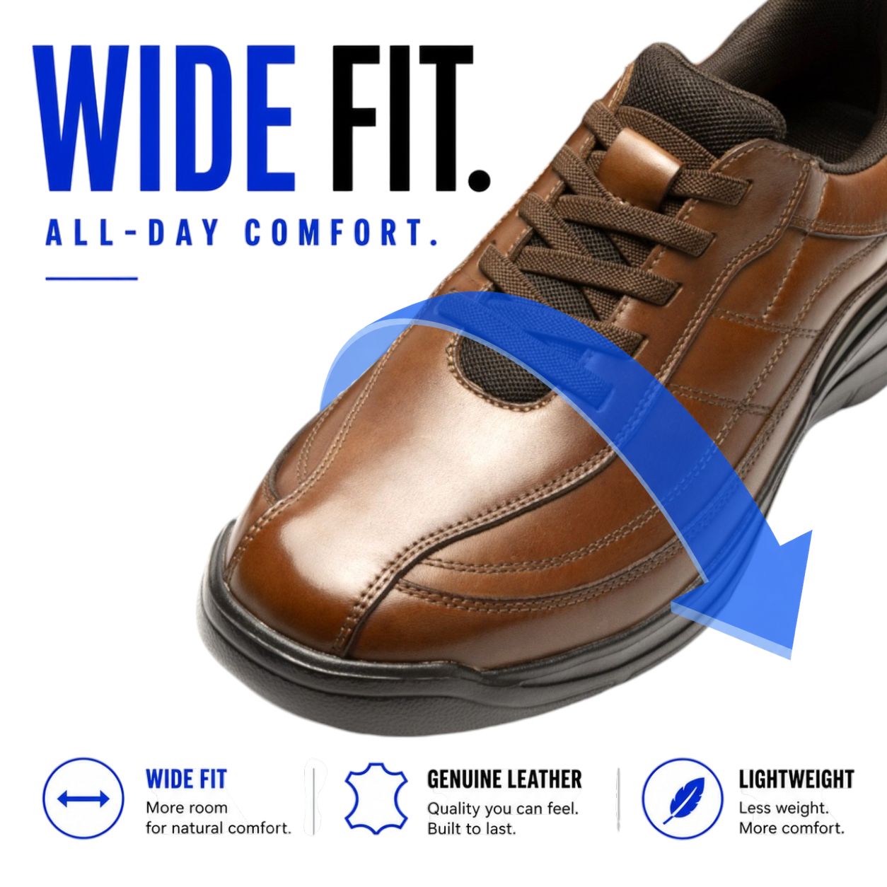 Hands-Free Leather Lace-Up | DR8024