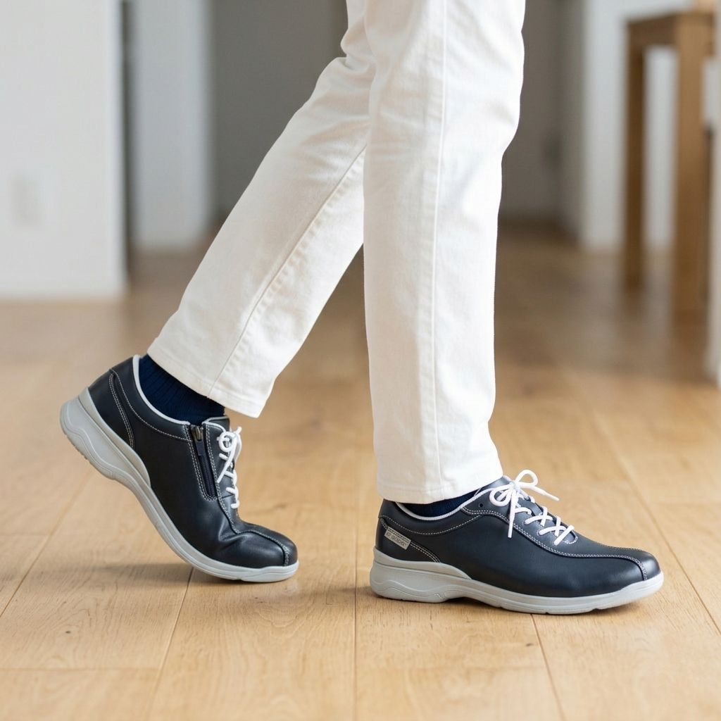 Lightweight Leather Walking Shoes | DR7007