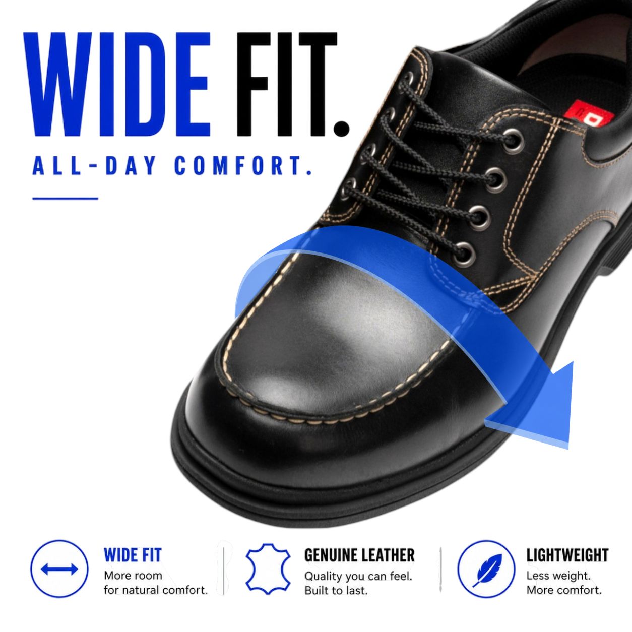 Lightweight Leather Moc Toe | DR8020