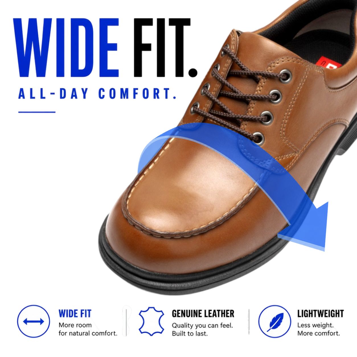 Lightweight Leather Moc Toe | DR8020