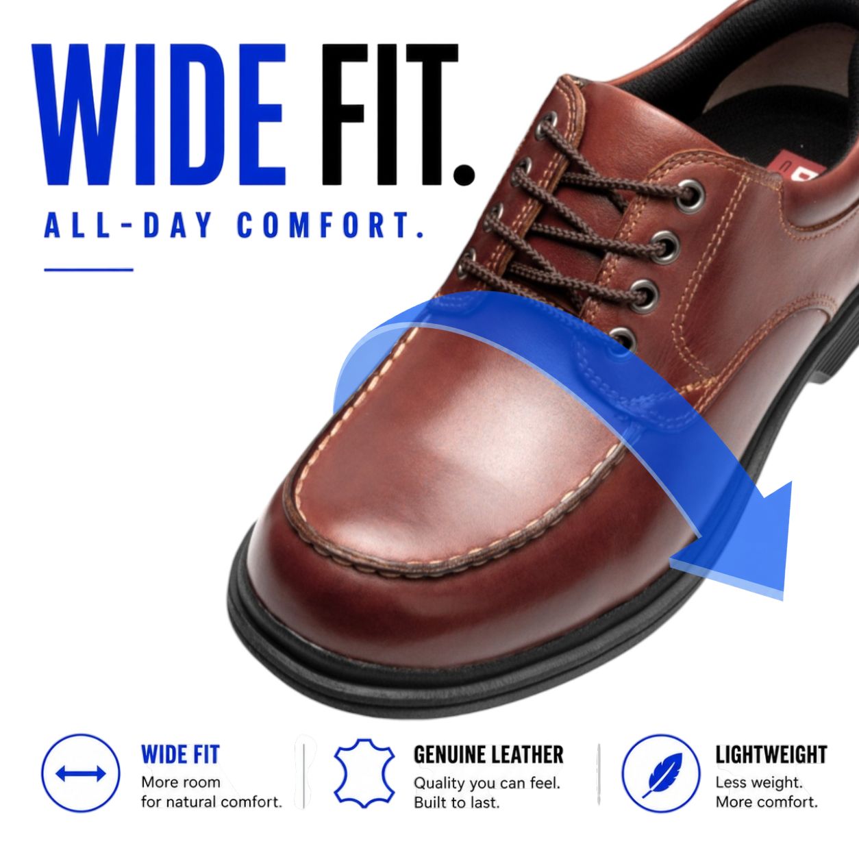 Lightweight Leather Moc Toe | DR8020