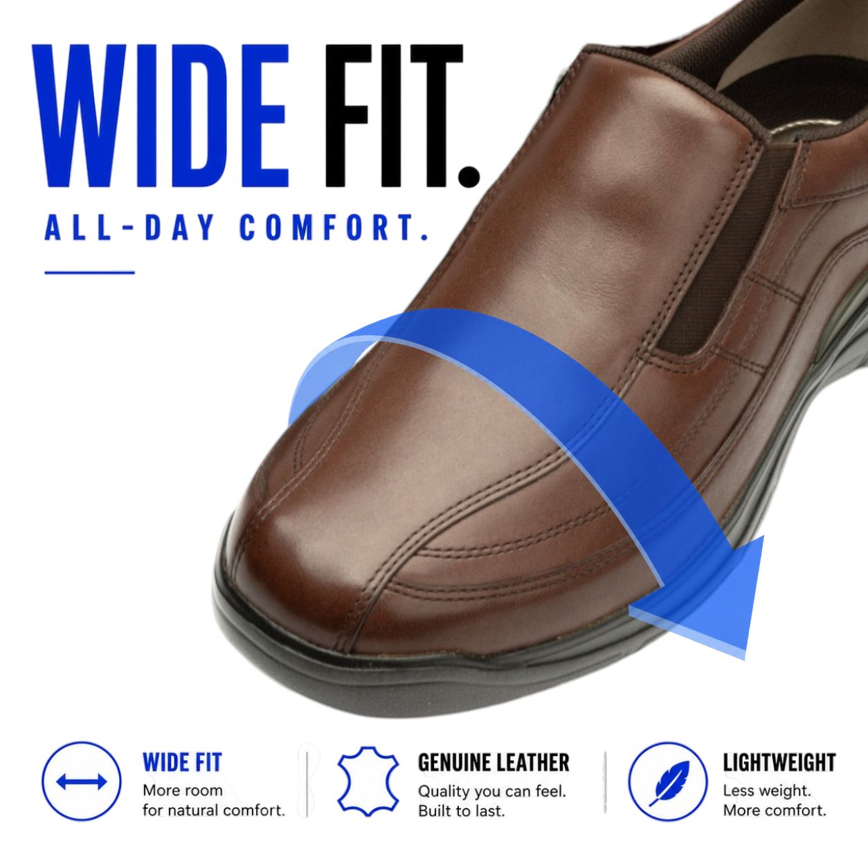 Lightweight Leather Slip-On | DR8015
