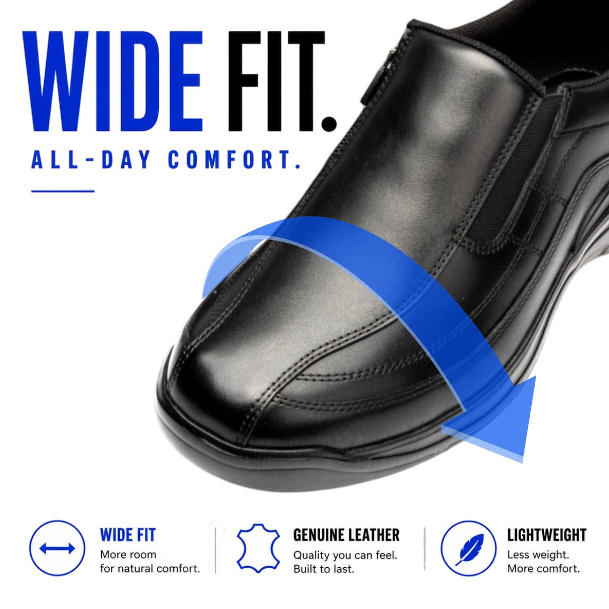 Lightweight Leather Slip-On | DR8015
