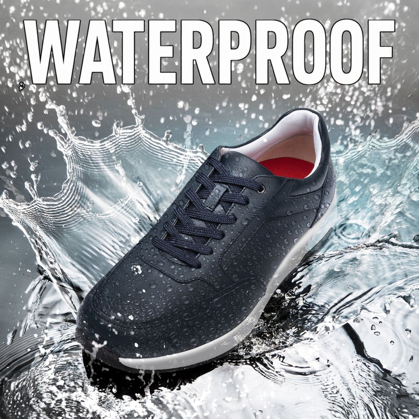 Waterproof Leather Sneakers | DN1001