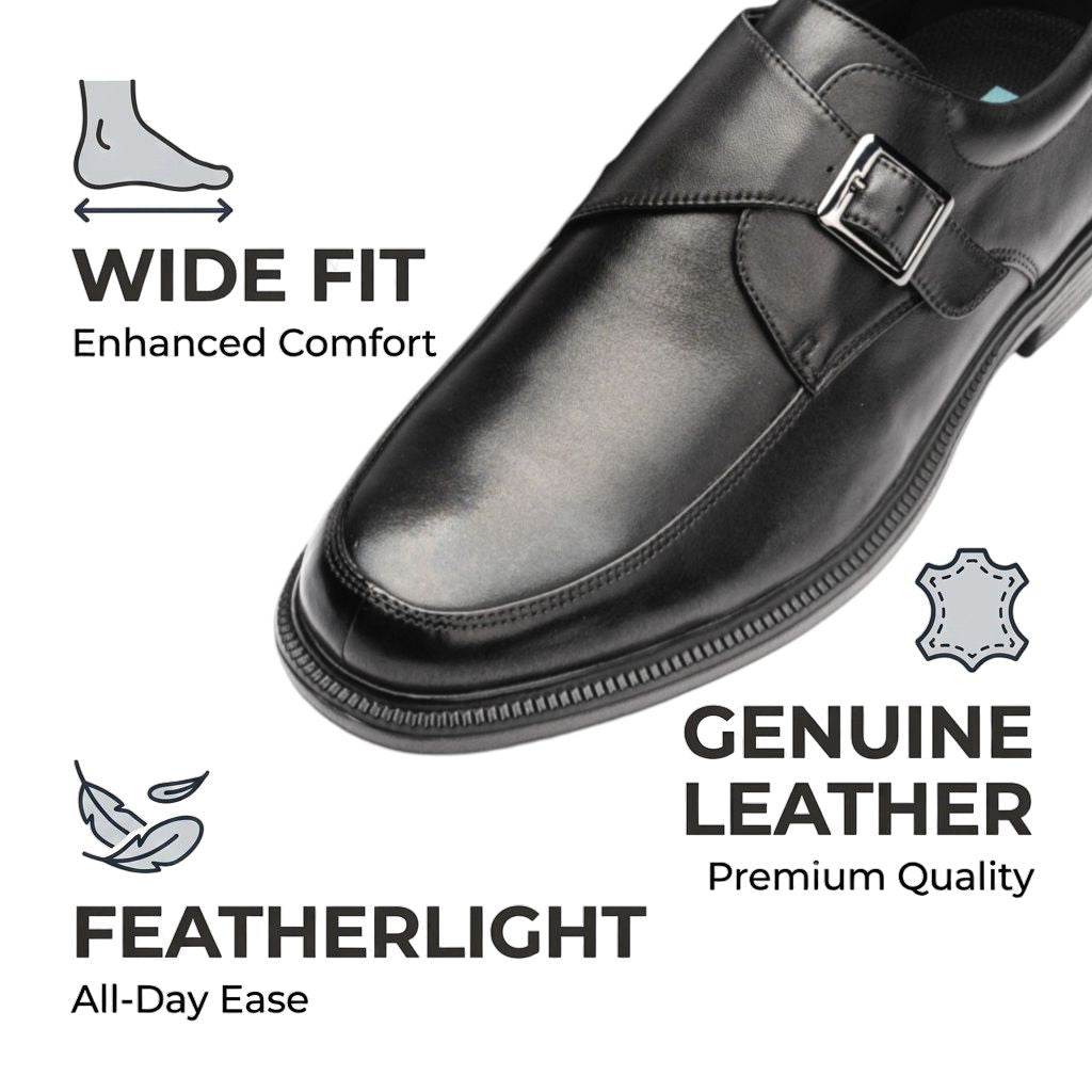 Lightweight Leather Monk Strap | DR6048