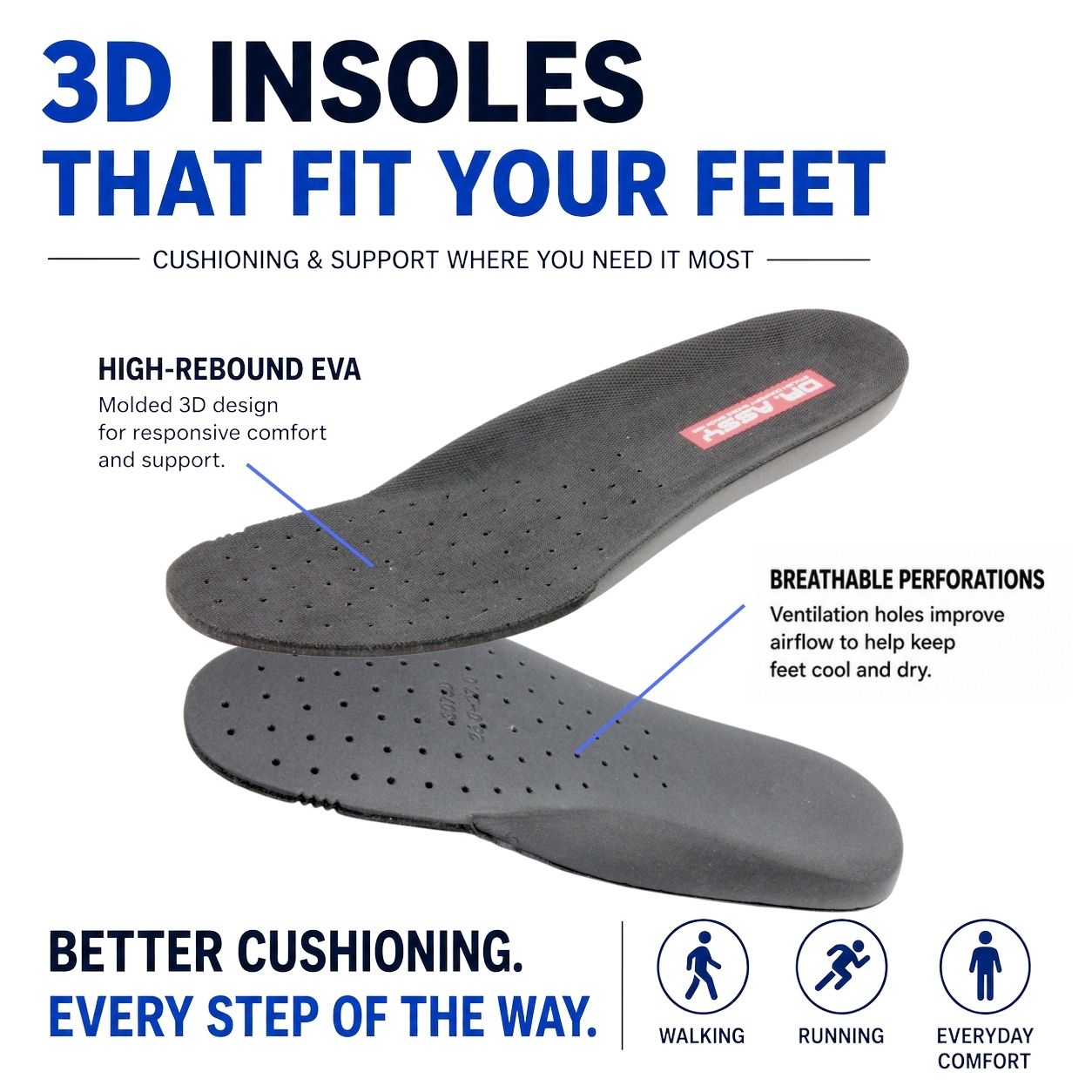 Lightweight Leather Walking Shoes | DR7007