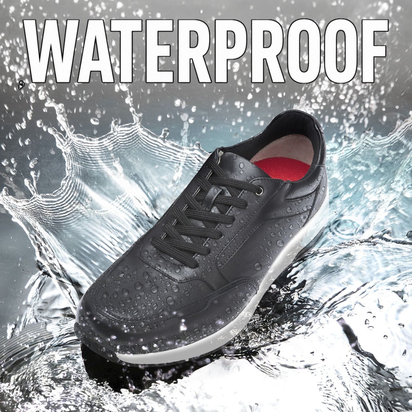 Waterproof Leather Sneakers | DN1001