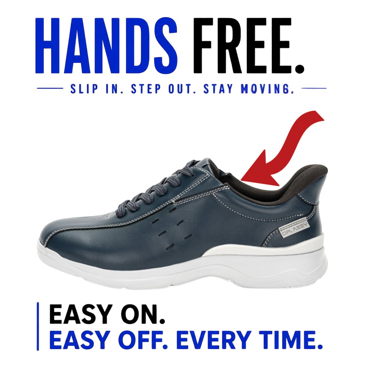 Hands-Free Leather Walking Shoes | DR7002