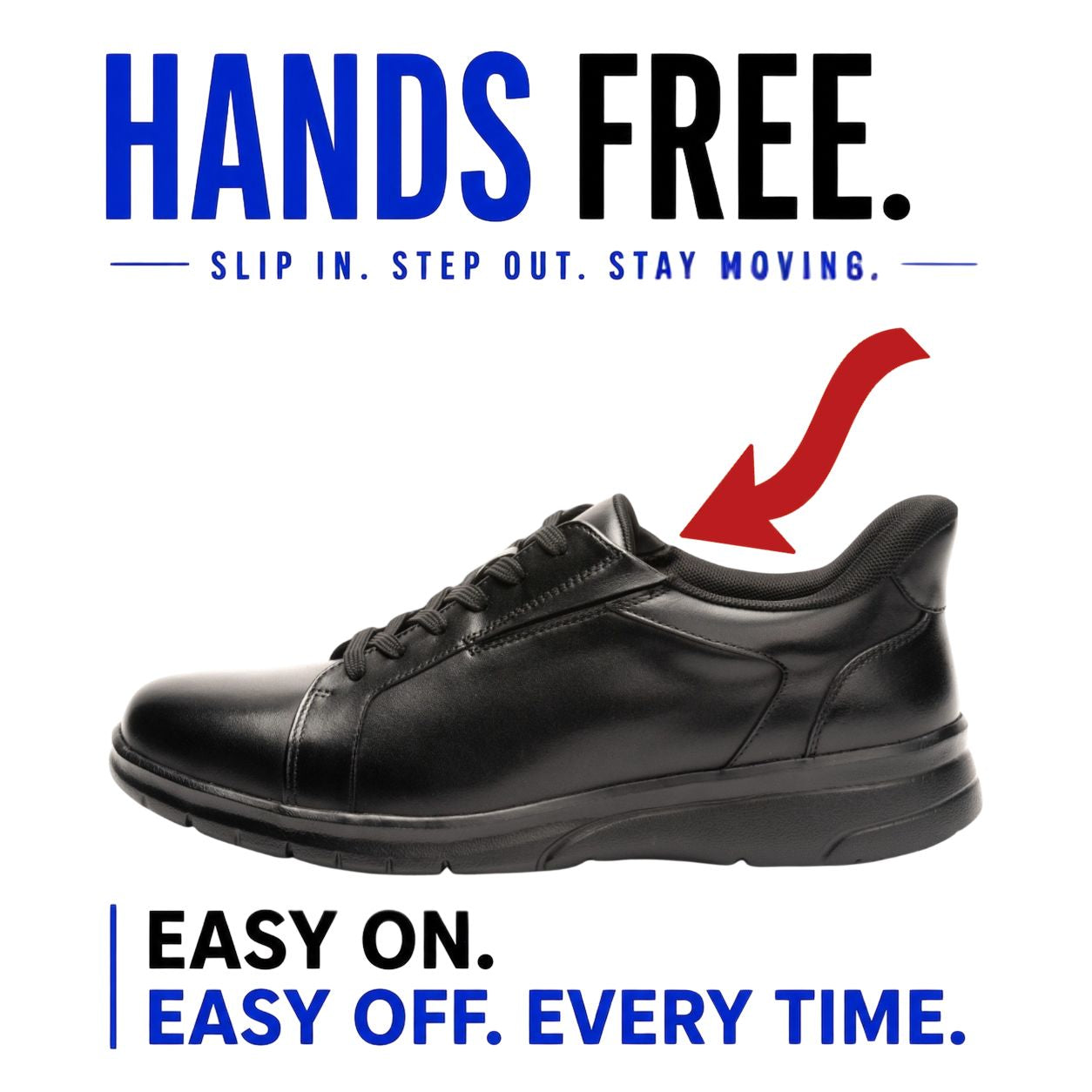 Hands-Free Leather Sneakers | DR8023