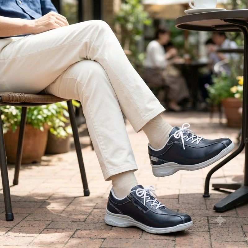 Lightweight Leather Walking Shoes | DR7007