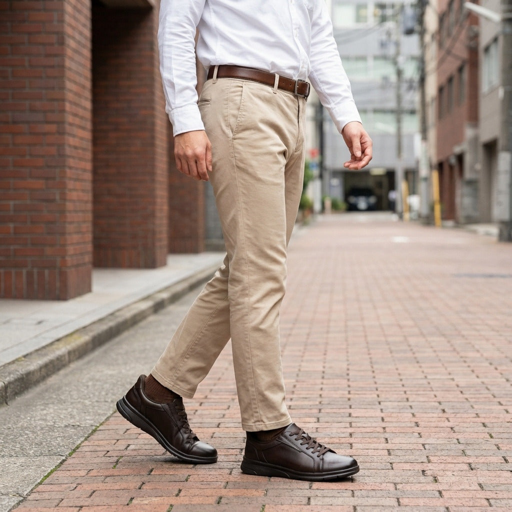 Hands-Free Leather Sneakers | DR8023