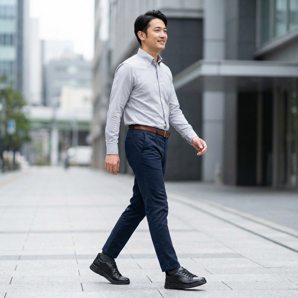 Hands-Free Leather Sneakers | DR8023